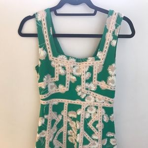 Maeve Anthropologie Embroidered Floral Dress Size4